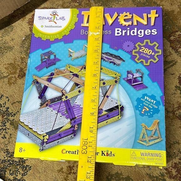 Creativity for Kids SparkLab Multicolor 280+Pieces Invent Boundless Bridges Toy - Picture 7 of 7